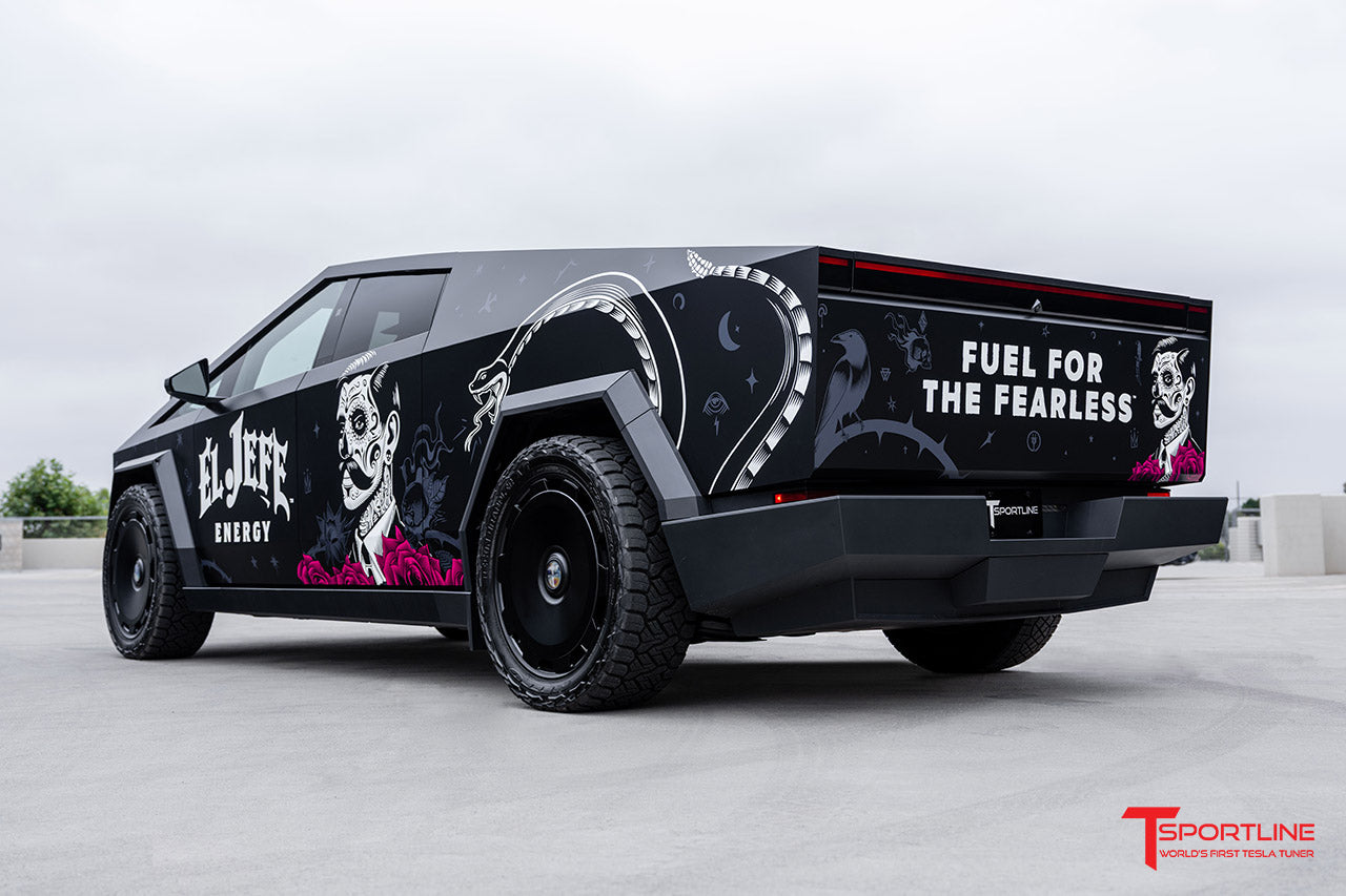 CTM 24" Tesla Cybertruck Fully Forged Monoblock Tesla Wheel and Tire Package (Set of 4)