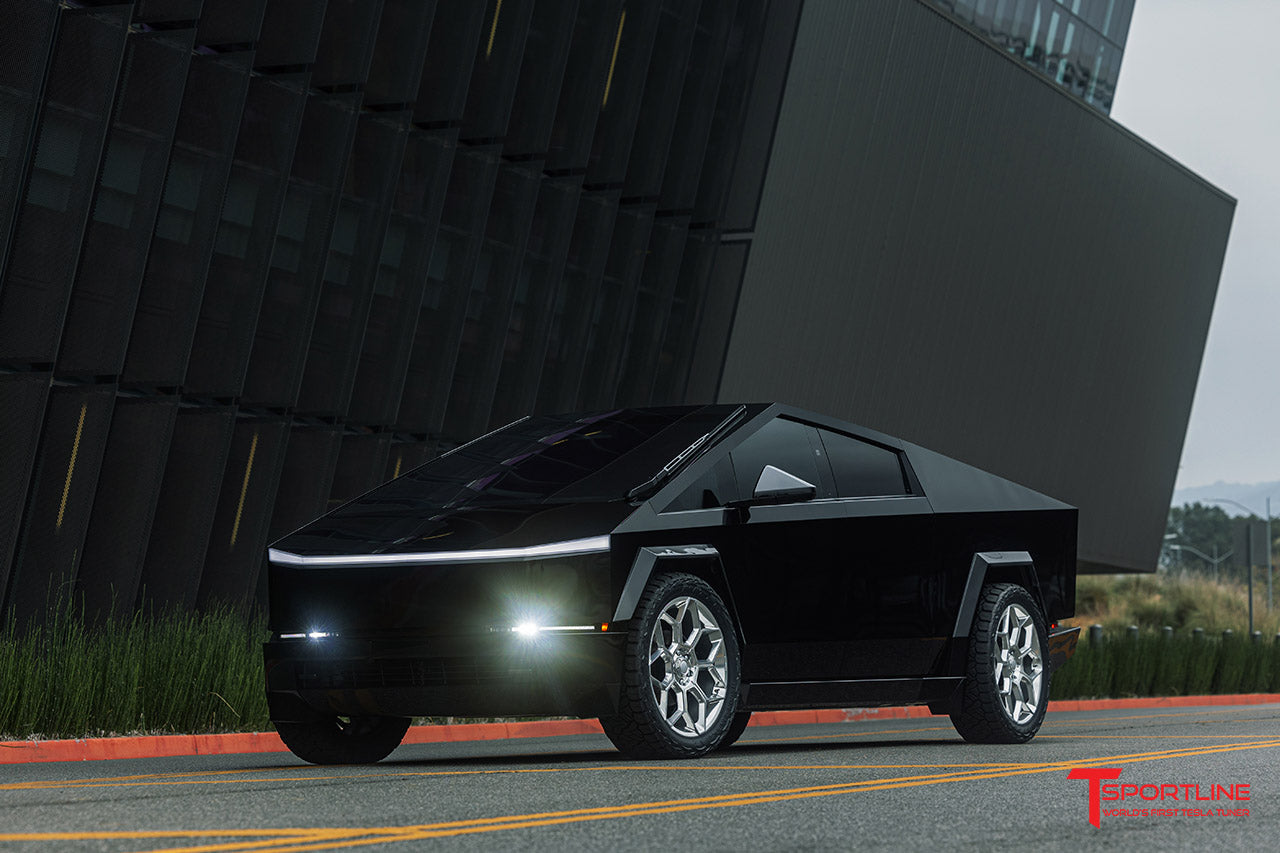 Super Saver! Tesla Cybertruck CT7 24" Fully Forged Lightweight Tesla Wheel and Tire Package (Set of 4)