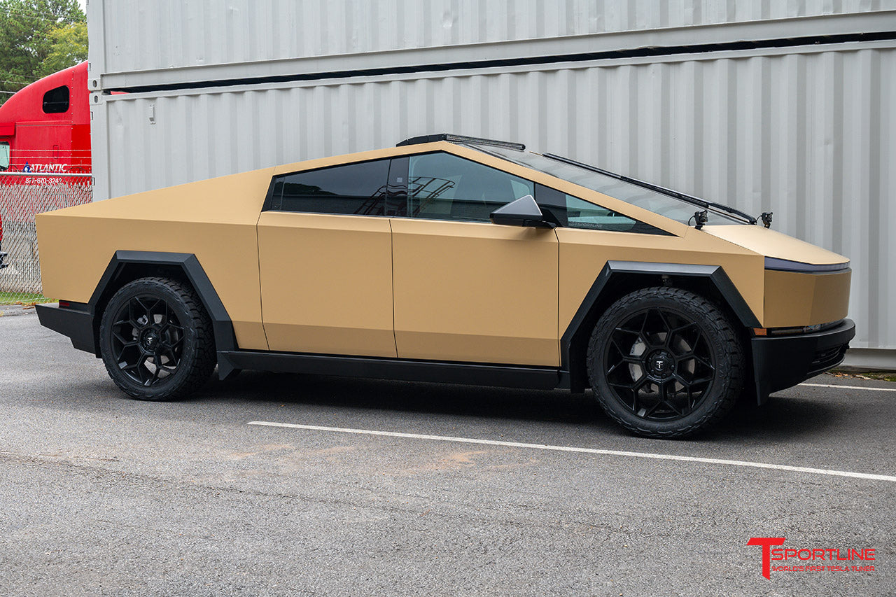 Tesla Cybertruck CT7 24" Fully Forged Lightweight Tesla Wheel and Tire Package (Set of 4) Open Box Special!