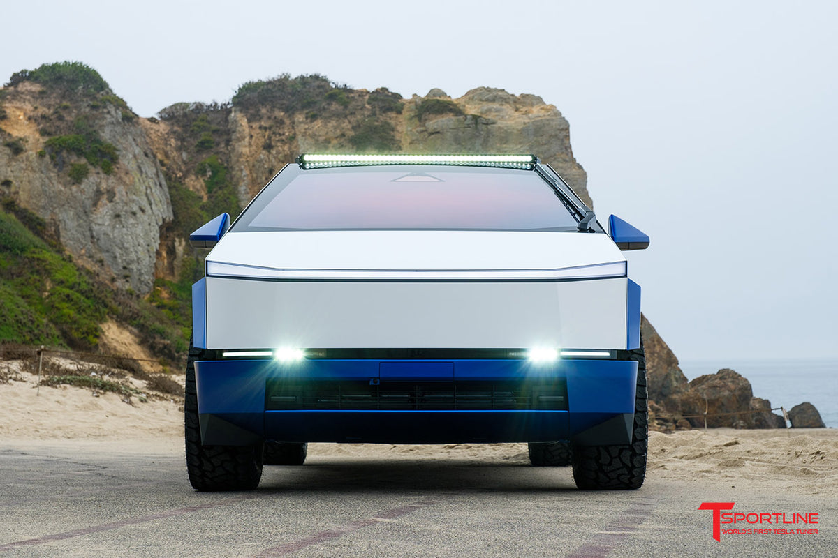 Custom Build - 2024 Tesla Cybertruck with Rolls Royce Blue Custom Leather Interior