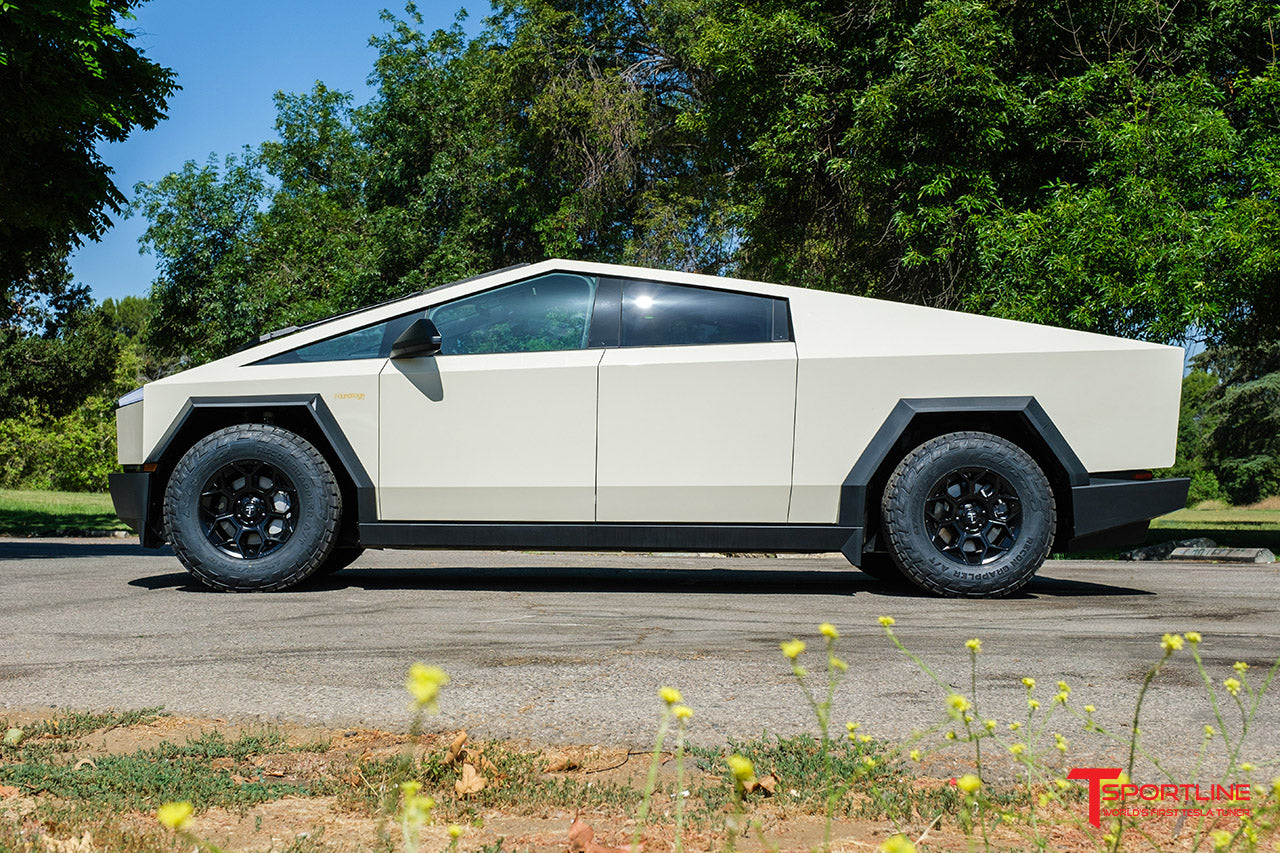 Super Saver! Tesla Cybertruck CT7 18" Fully Forged Lightweight Tesla Wheel and Tire Package (Set of 4)