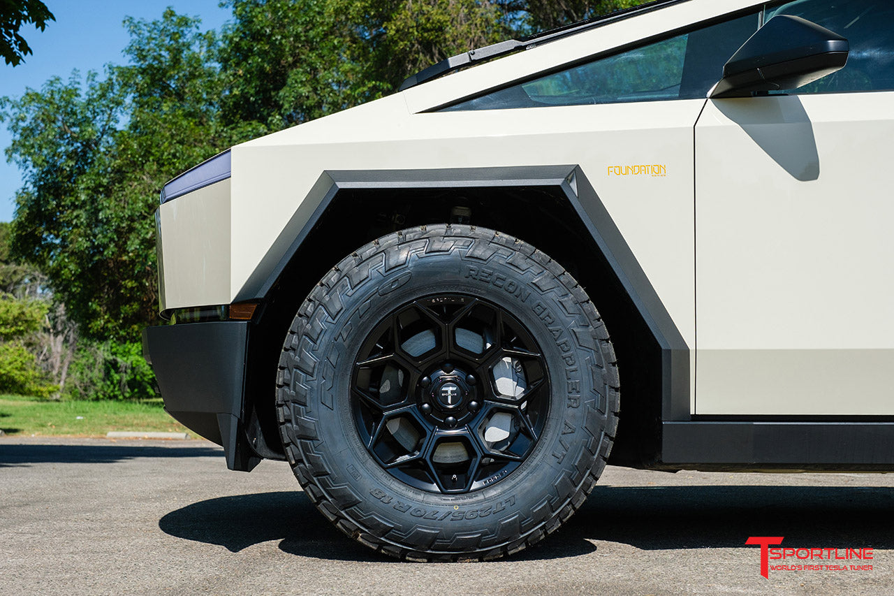 Super Saver! Tesla Cybertruck CT7 18" Fully Forged Lightweight Tesla Wheel and Tire Package (Set of 4)