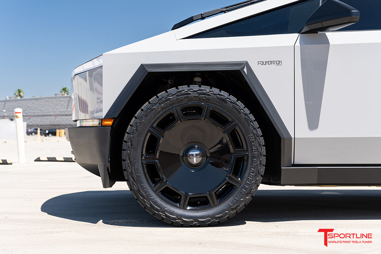 CT10 24" Tesla Cybertruck Fully Forged Monoblock Tesla Wheel and Tire Package (Set of 4)