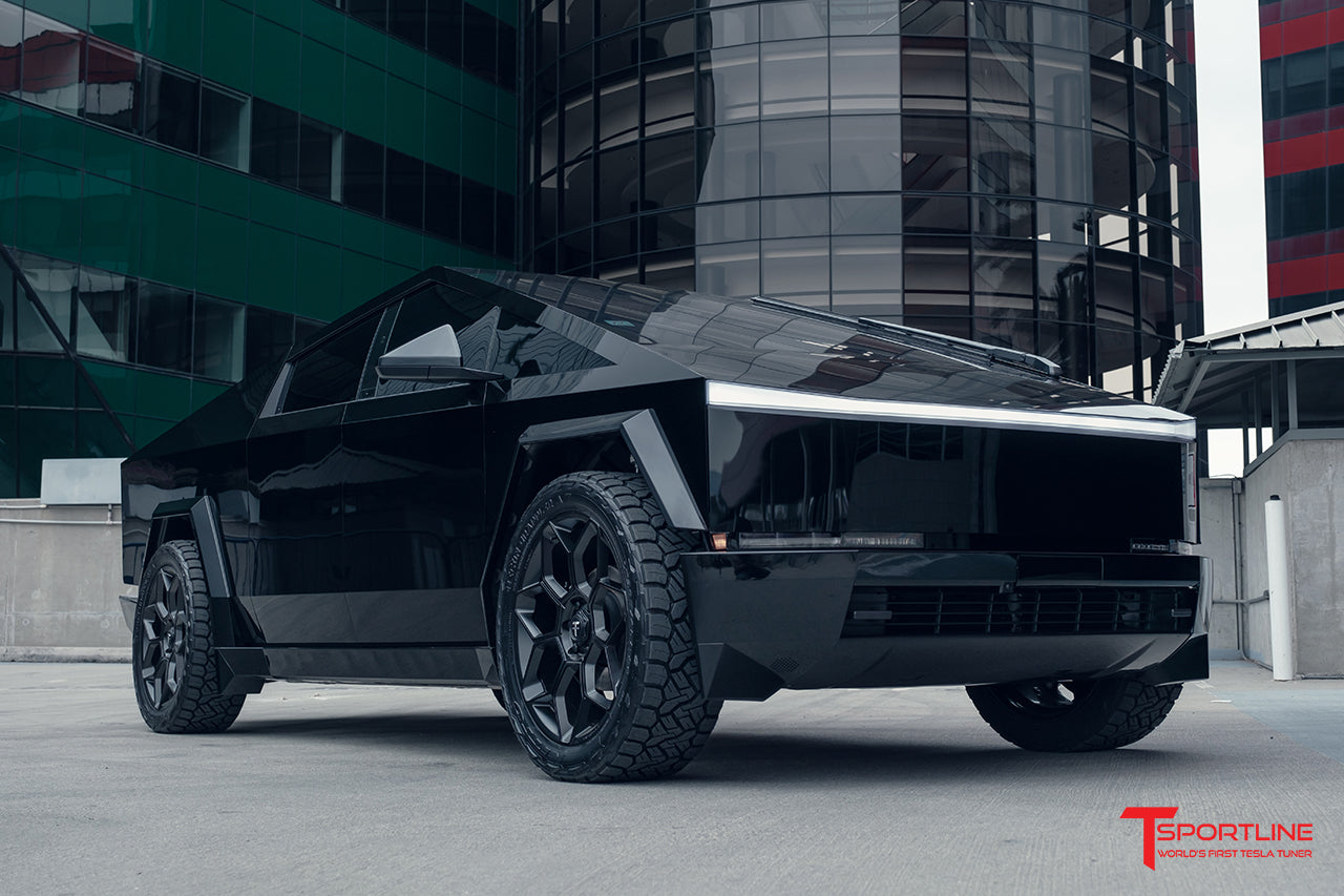 Tesla Cybertruck CT7 24" Fully Forged Lightweight Tesla Wheel and Tire Package (Set of 4) Open Box Special!