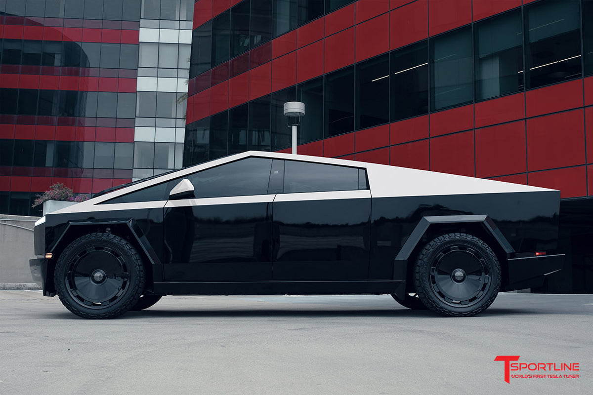 Tesla Cybertruck Two-Tone Upper Blackout PPF Wrap Kit