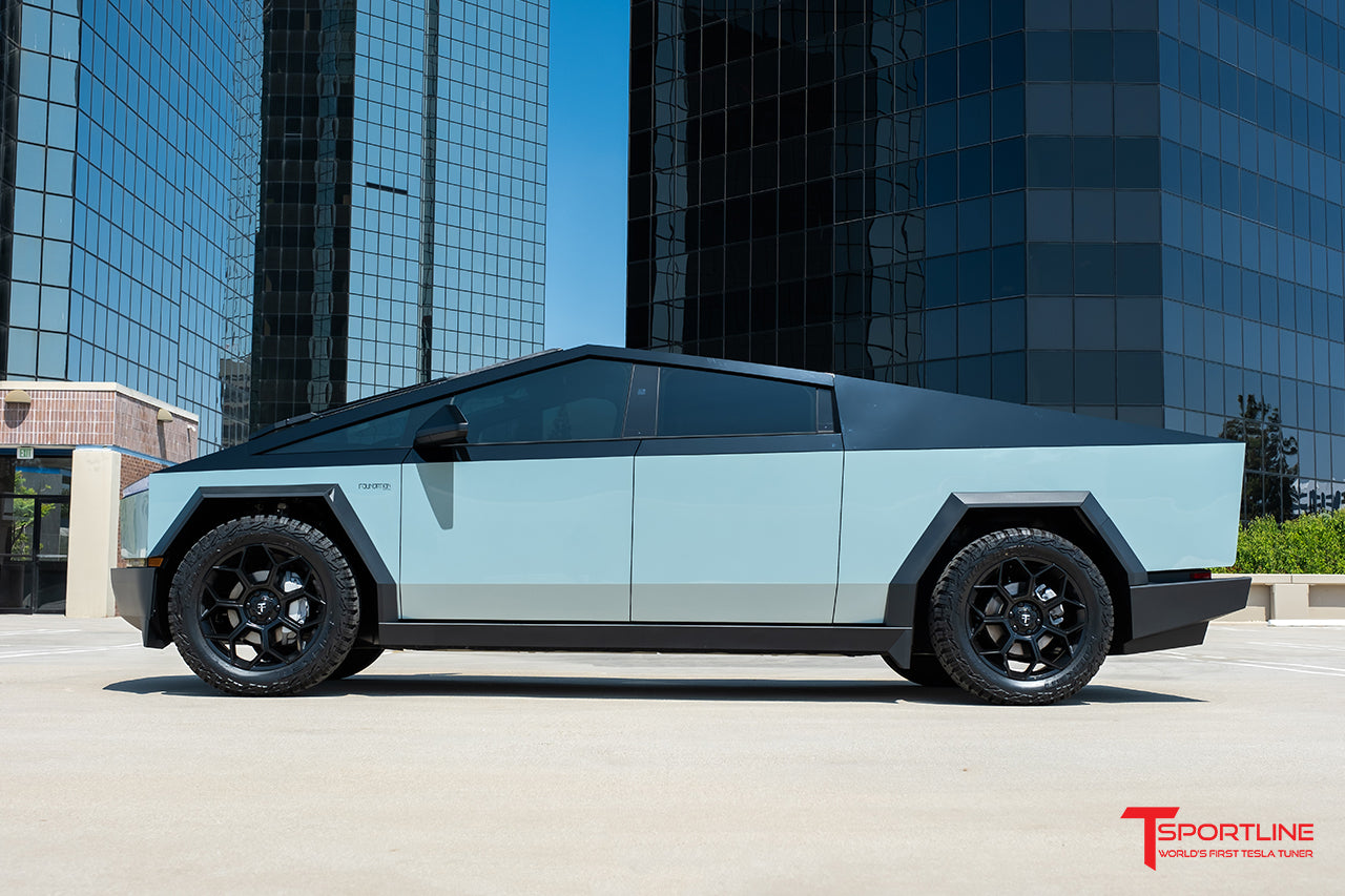 CT7 22" Tesla Cybertruck Fully Forged Lightweight Tesla Wheel and Tire Package (Set of 4)