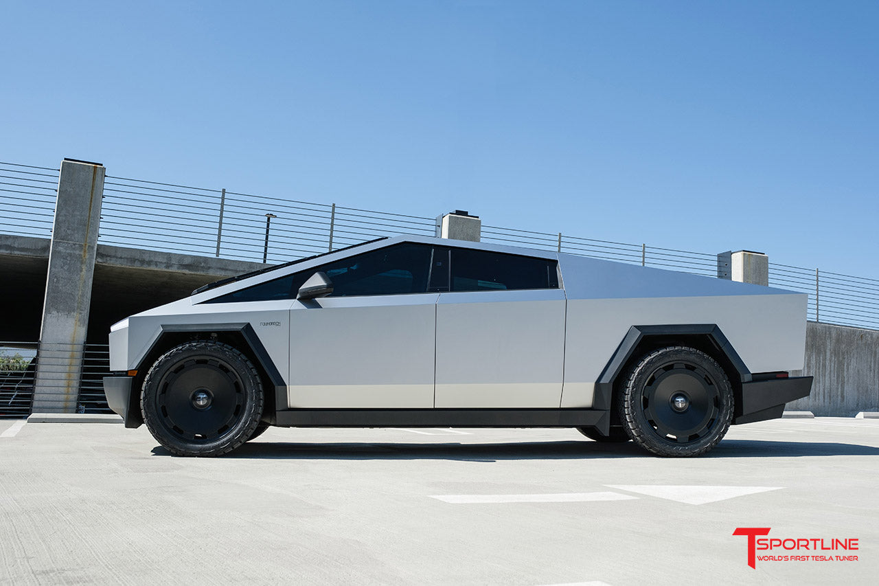 CTM 24" Tesla Cybertruck Fully Forged Monoblock Tesla Wheel and Tire Package (Set of 4)