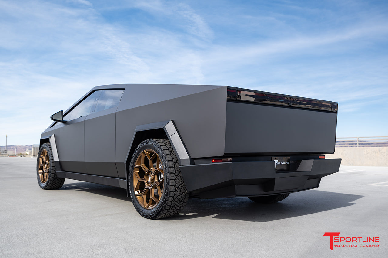 Super Saver! Tesla Cybertruck CT7 24" Fully Forged Lightweight Tesla Wheel and Tire Package (Set of 4)