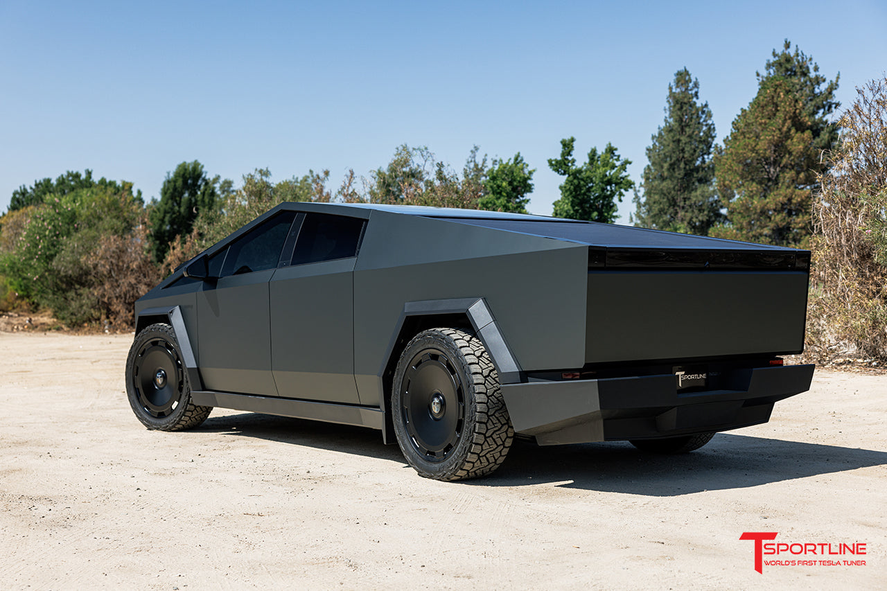 CTM 24" Tesla Cybertruck Fully Forged Monoblock Tesla Wheel and Tire Package (Set of 4)