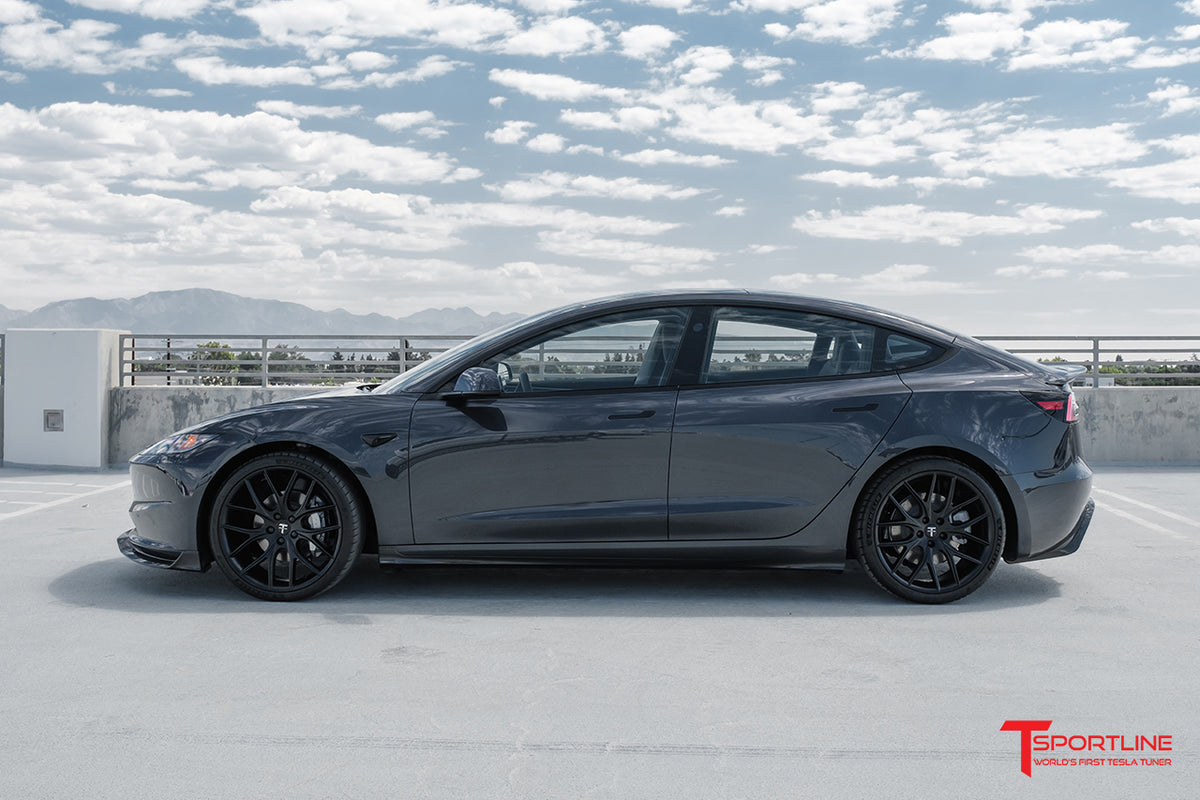 Tesla Model 3 Highland Carbon Fiber Side Aero Skirts