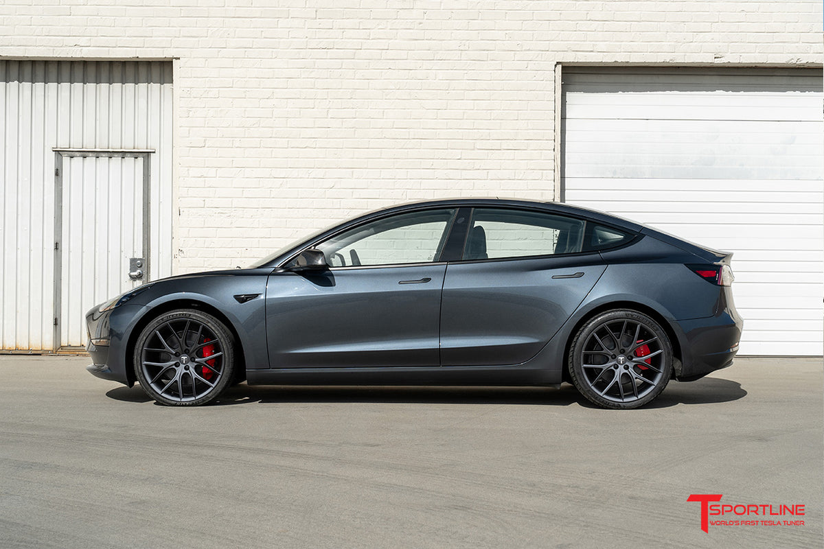 Tesla Model 3 TSR 20&quot; Wheel and Tire Package in Satin Gray (Set of 4) Open Box Special!