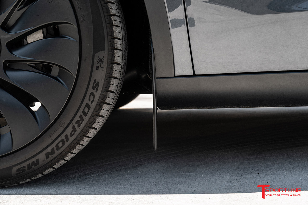 Tesla Model 3 / Y Full Coverage & Custom Fit Bolt-on Mud Flaps