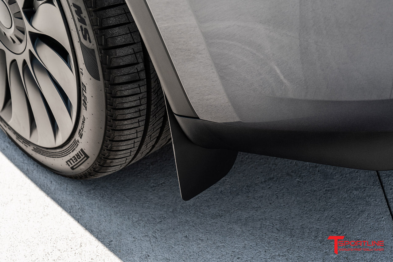 Tesla Model 3 / Y Full Coverage & Custom Fit Bolt-on Mud Flaps