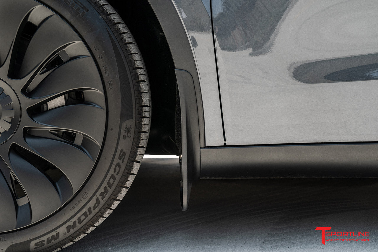 Tesla Model 3 / Y Full Coverage & Custom Fit Bolt-on Mud Flaps