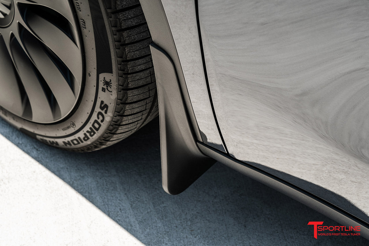 Tesla Model 3 / Y Full Coverage & Custom Fit Bolt-on Mud Flaps