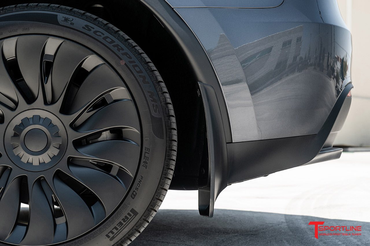Tesla Model 3 / Y Full Coverage & Custom Fit Bolt-on Mud Flaps