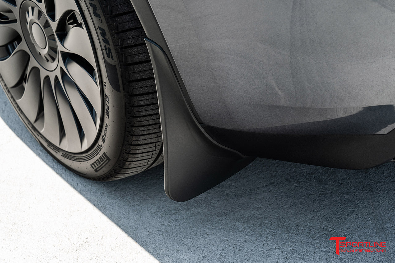 Tesla Model 3 / Y Full Coverage & Custom Fit Bolt-on Mud Flaps