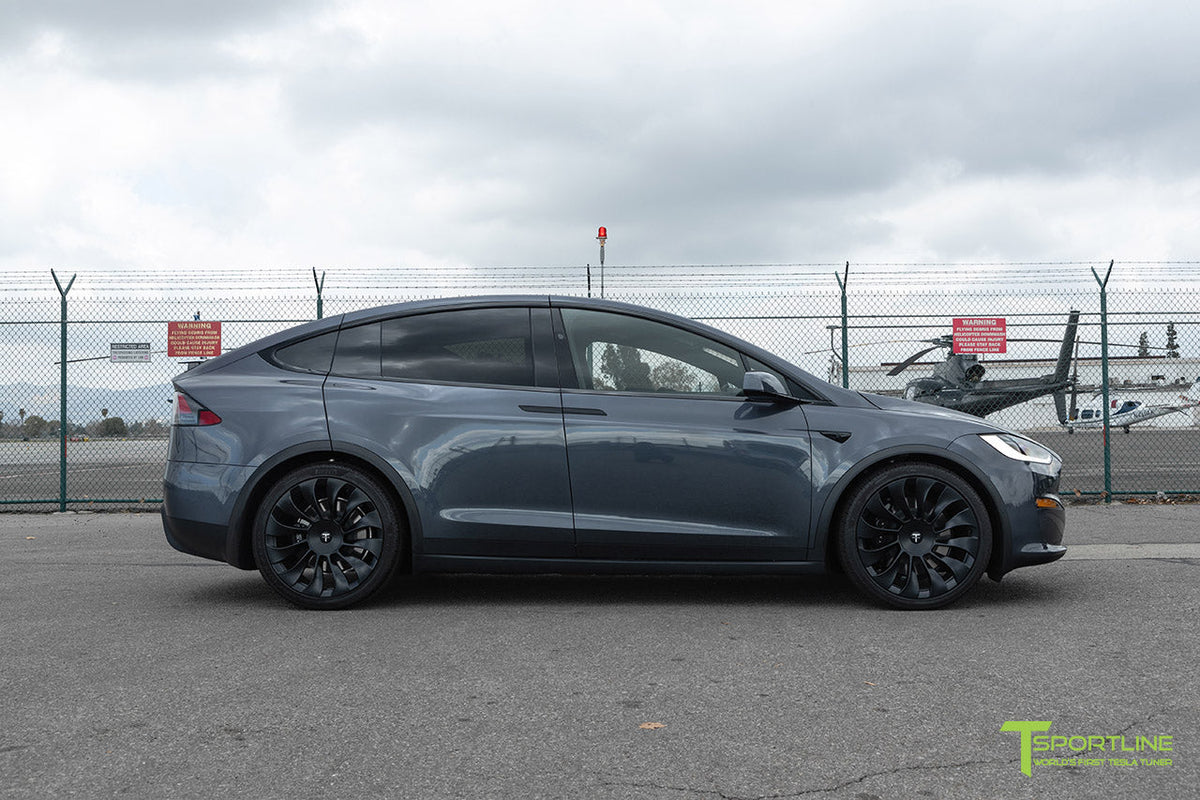 Tesla Model X TSV 22&quot; Wheel and Tire Package in Satin Black (Set of 4) Open Box Special!