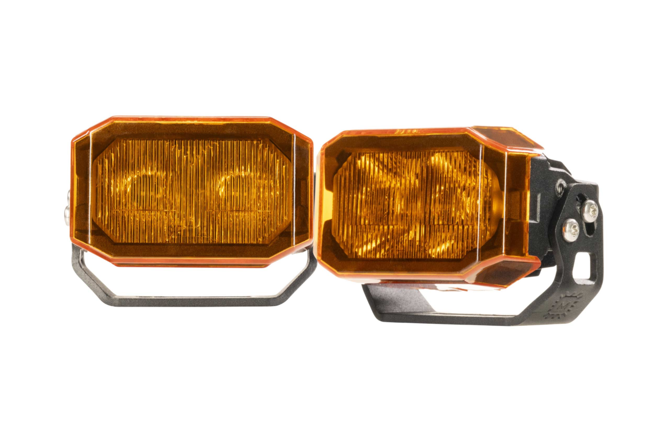 Morimoto 1Banger / 2Banger / 4Banger LED Pod Blackout / Yellow (Amber) Hard Covers (set of 2)