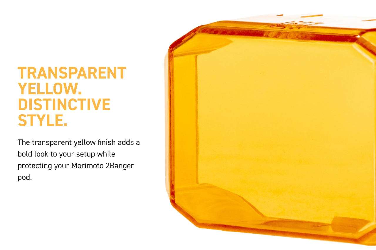 Morimoto 1Banger / 2Banger / 4Banger LED Pod Blackout / Yellow (Amber) Hard Covers (set of 2)