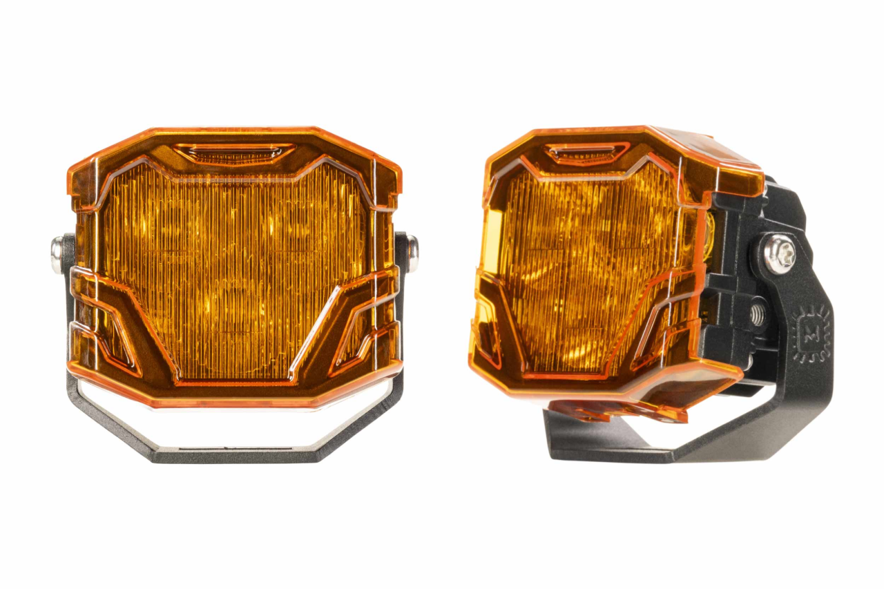 Morimoto 1Banger / 2Banger / 4Banger LED Pod Blackout / Yellow (Amber) Hard Covers (set of 2)