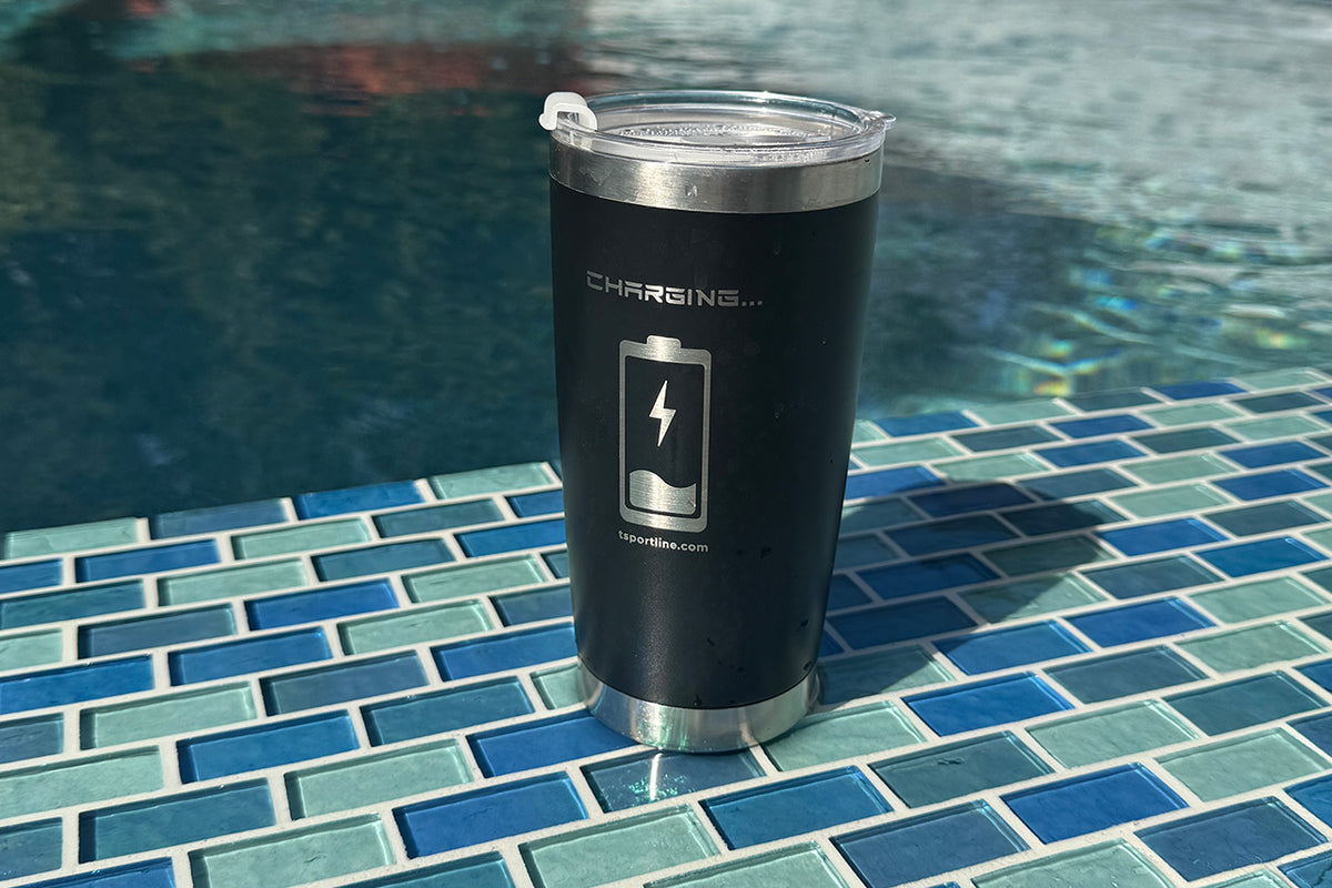 T Sportline &quot;Charging&quot; Hot &amp; Cold Drink Tumblers for Tesla Model S 3 X Y &amp; Cybertruck Enthusiasts