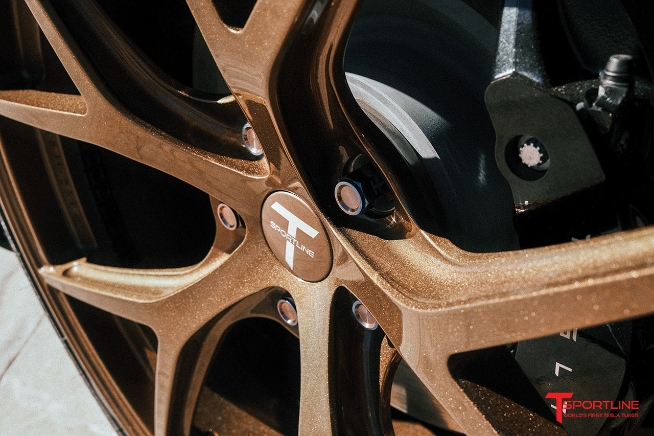 Tesla Ultra-Lightweight Titanium Wheel Lug Nut Set