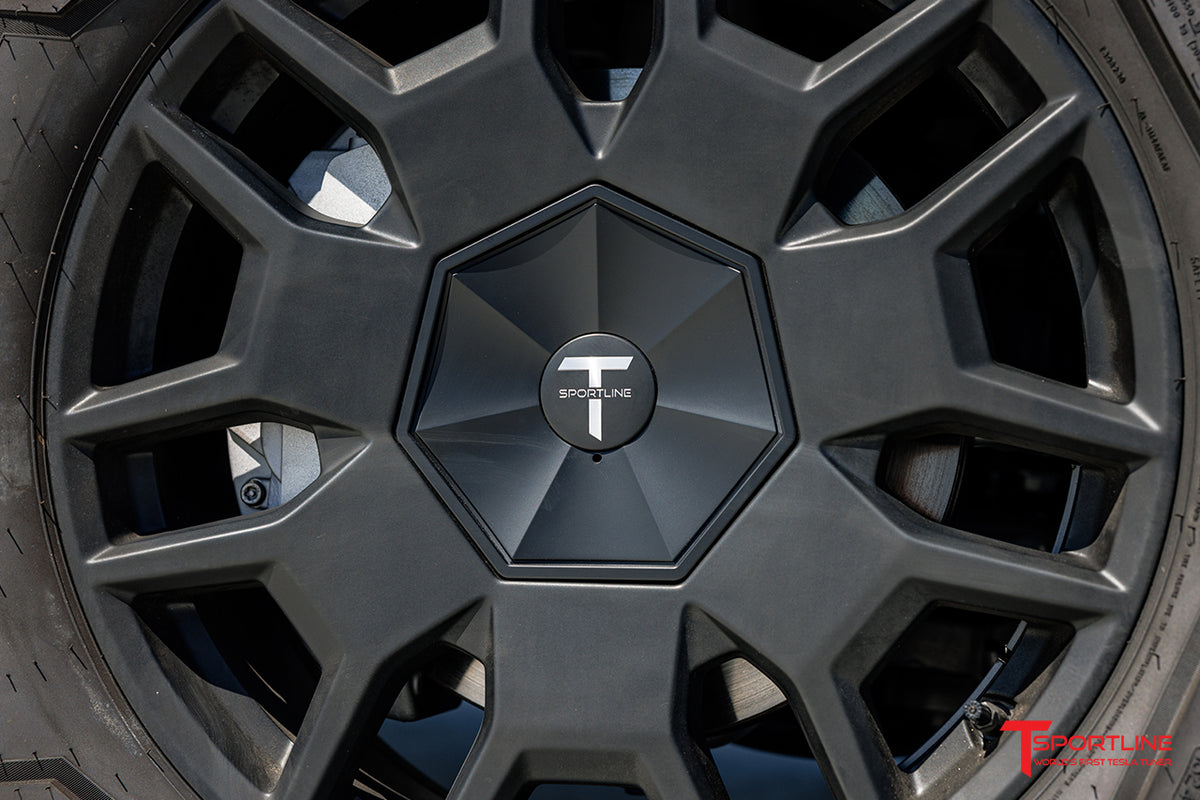 Tesla Cybertruck Center Hub Cover Set for Factory Wheels