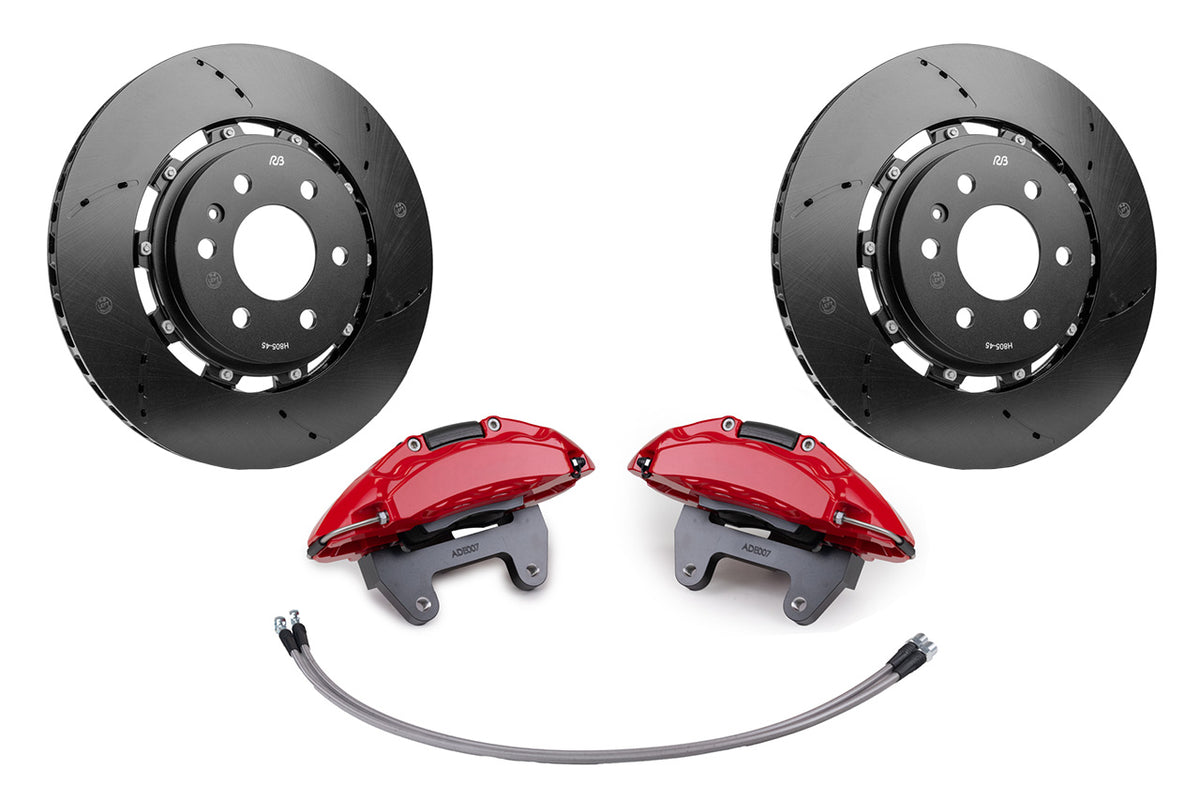 Tesla Cybertruck Big Brake Caliper &amp; Rotor Kit (BBK) - 6 / 4 Piston Calipers &amp; Two-Piece Rotors