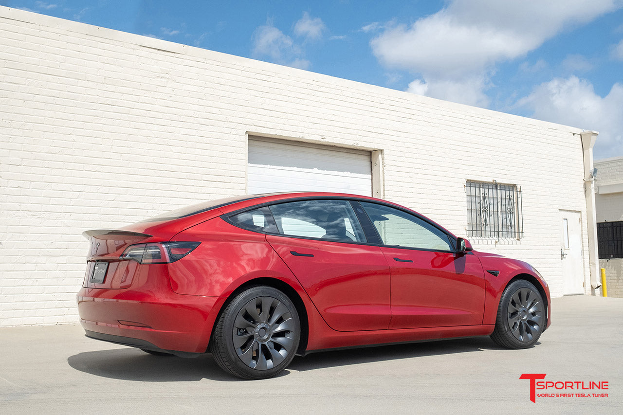 T310d Tesla Model 3 RangeMaxx Directional Uberturbine Styled Aero Wheel Cover Set for 18" Factory Tesla Wheel