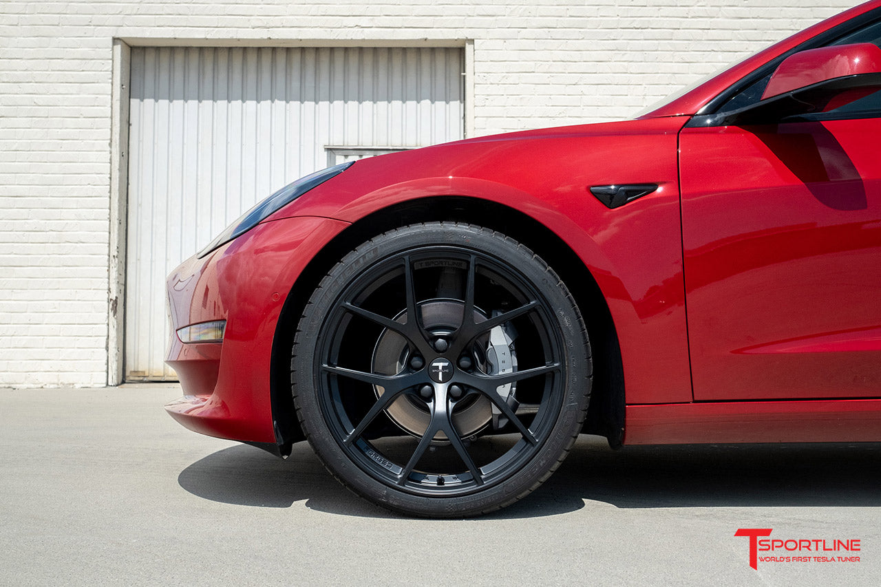 Tesla Model 3 TXL115 20" Fully Forged Lightweight Tesla Wheel and Tire Package (Set of 4) Open Box Special!