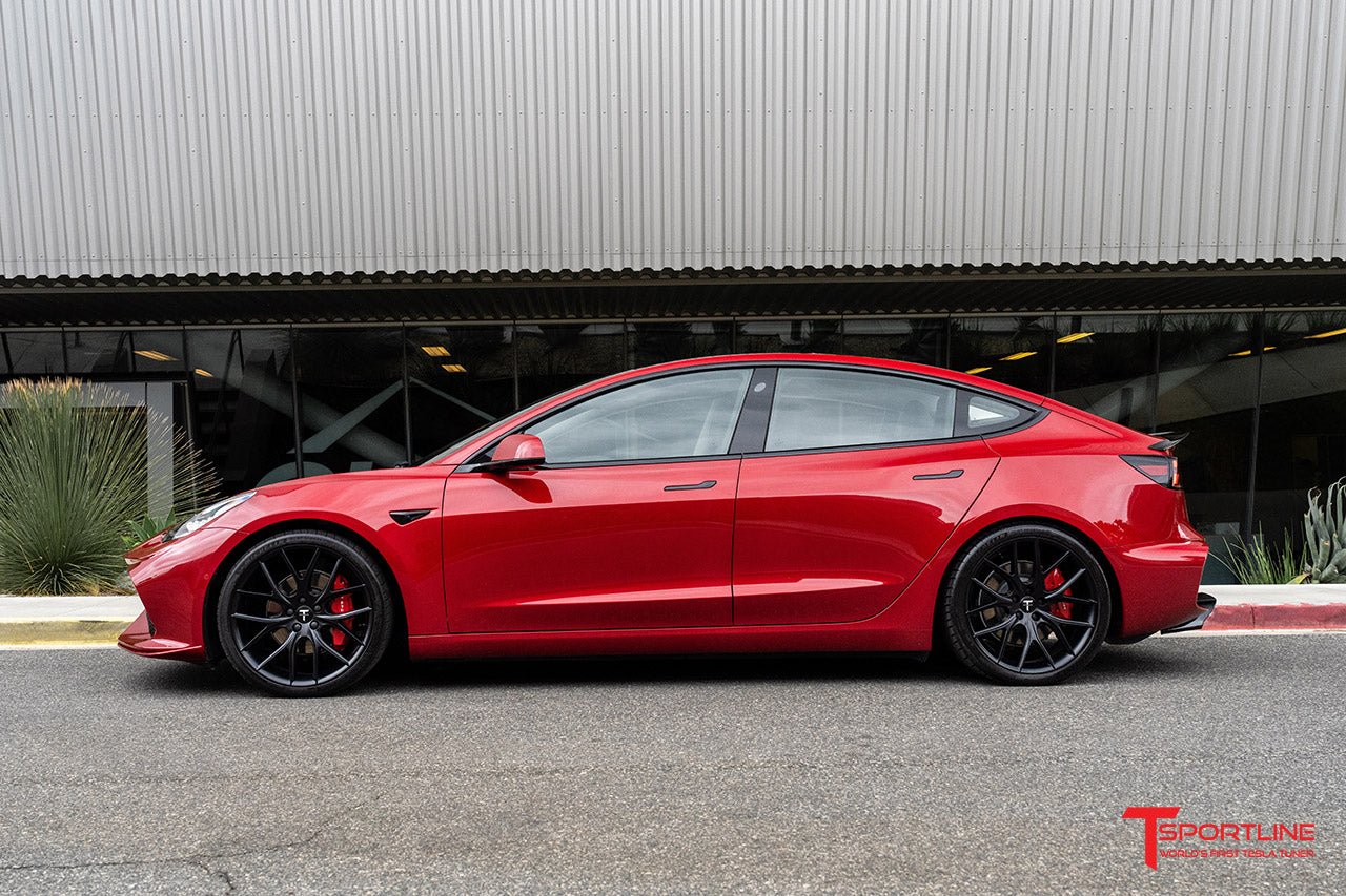 Tesla Model 3 Aero Sport Body Kit with Front and Rear Bumper Fascias & Wing Spoiler