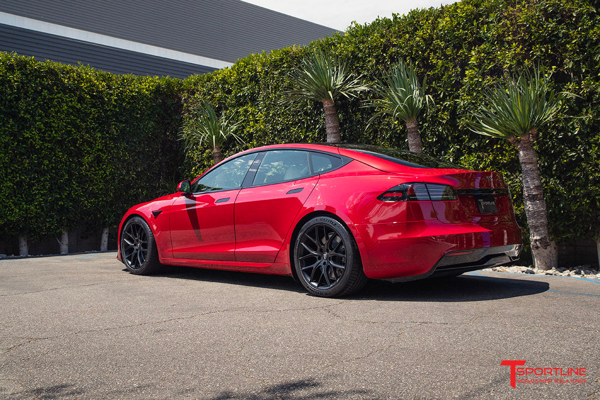 Tesla Model S Long Range &amp; Plaid TSR 20&quot; Wheel and Tire Package in Satin Black (Set of 4) Open Box Special!