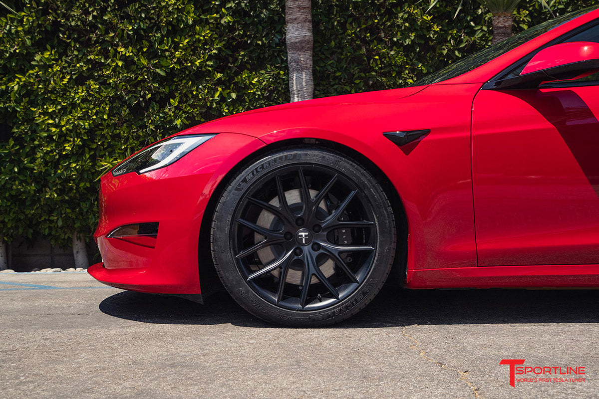 Tesla Model S Long Range &amp; Plaid TSR 20&quot; Wheel and Tire Package in Satin Black (Set of 4) Open Box Special!