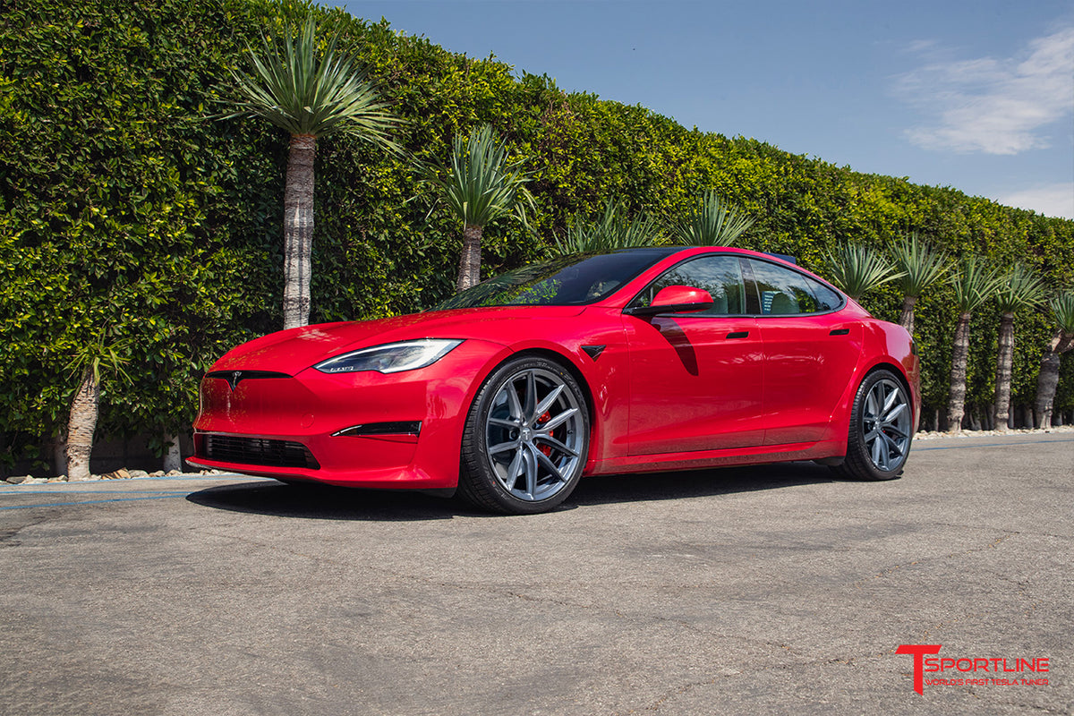 TSF 21&quot; Tesla Model S Long Range &amp; Plaid Replacement Wheel and Tire