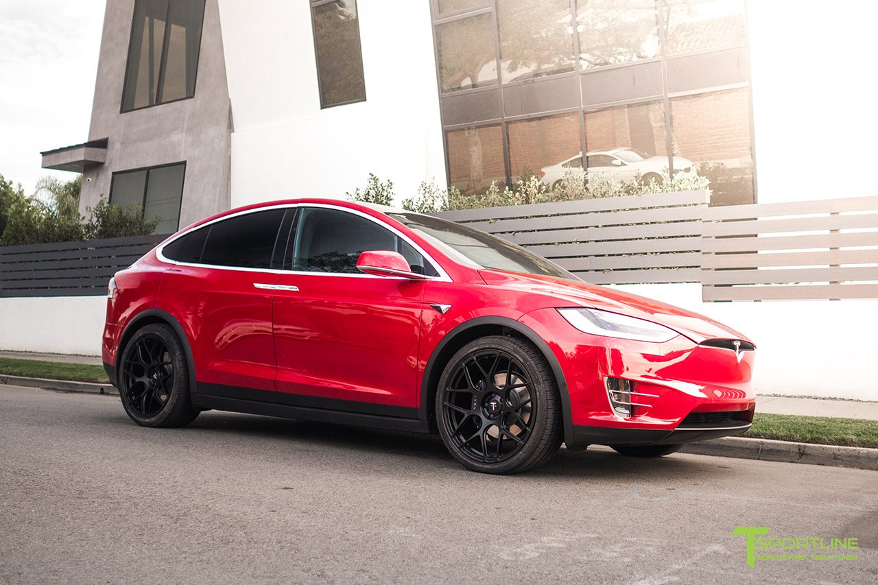 MX117 21" Tesla Model X Long Range & Plaid Wheel and Tire Package (Set of 4)