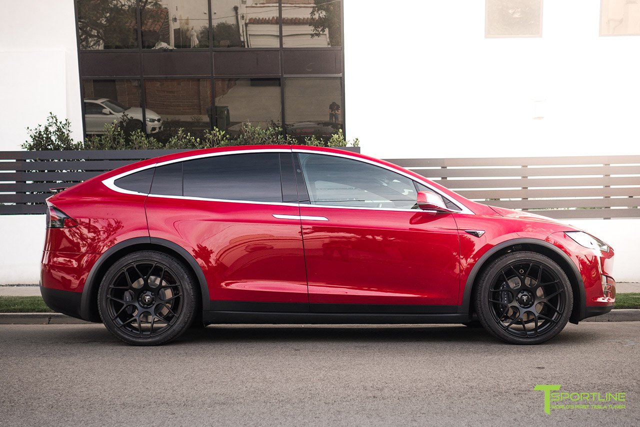 MX117 21" Tesla Model X Long Range & Plaid Wheel and Tire Package (Set of 4)