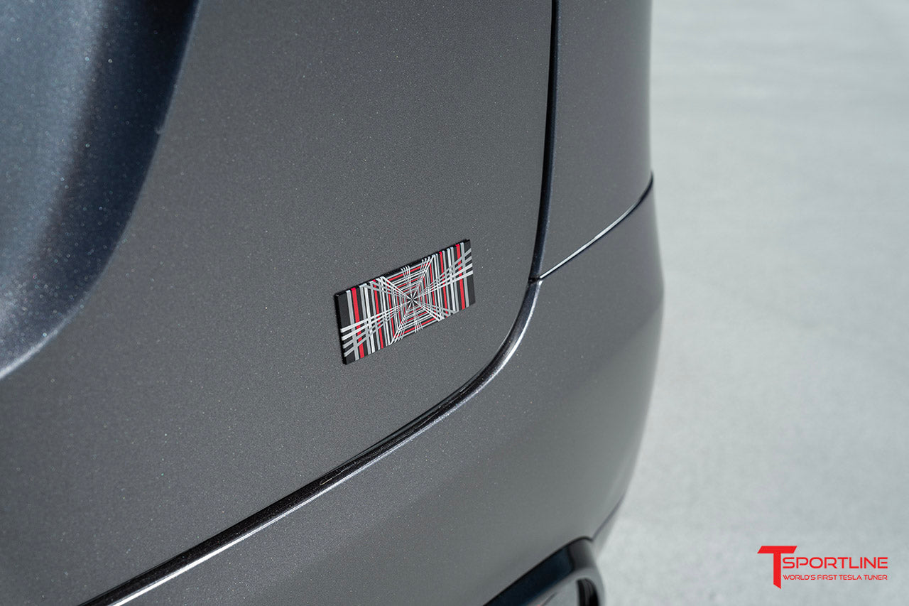 Tesla PLAID Logo Badge Trunk Emblem