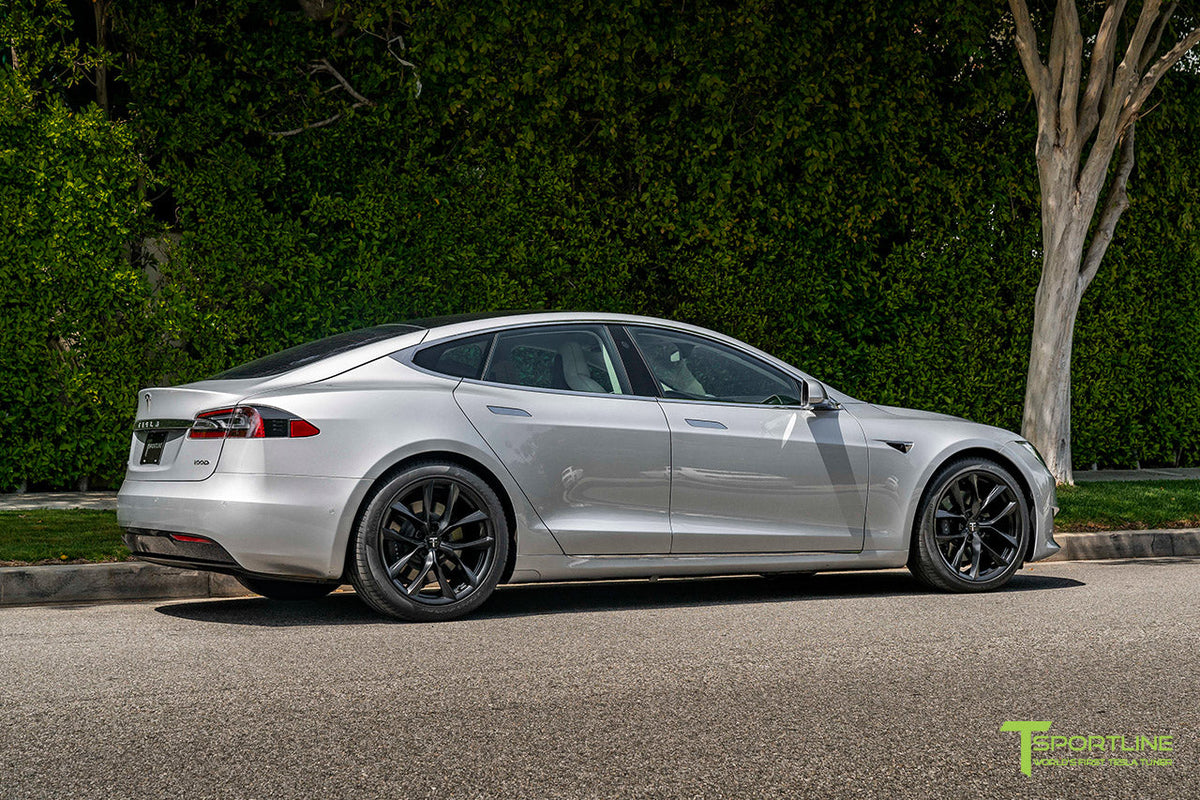Tesla Model S TSS 20&quot; Wheel and Tire Package in Satin Black (Set of 4) Open Box Special!