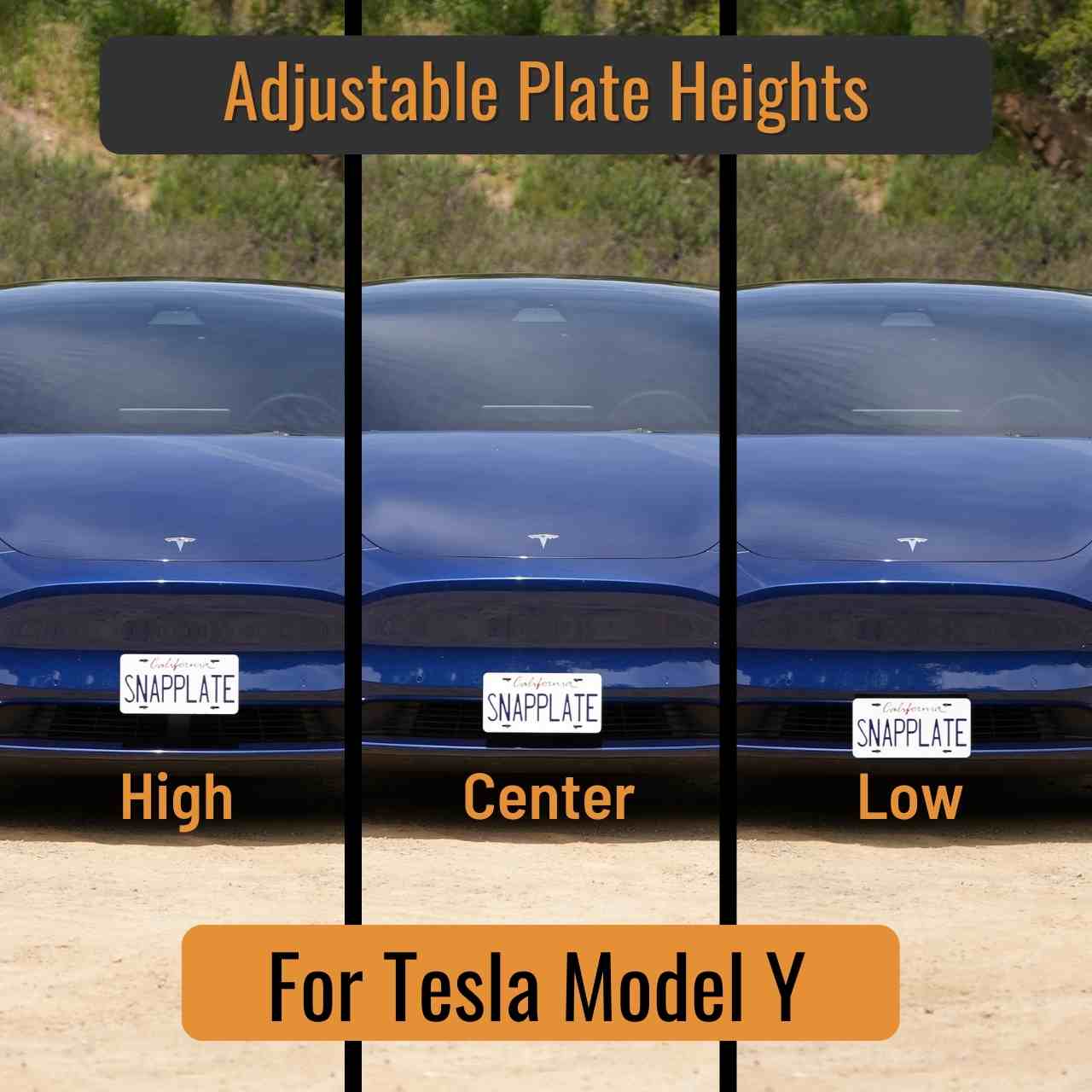 Tesla Model Y SnapPlate Front License Plate Holder