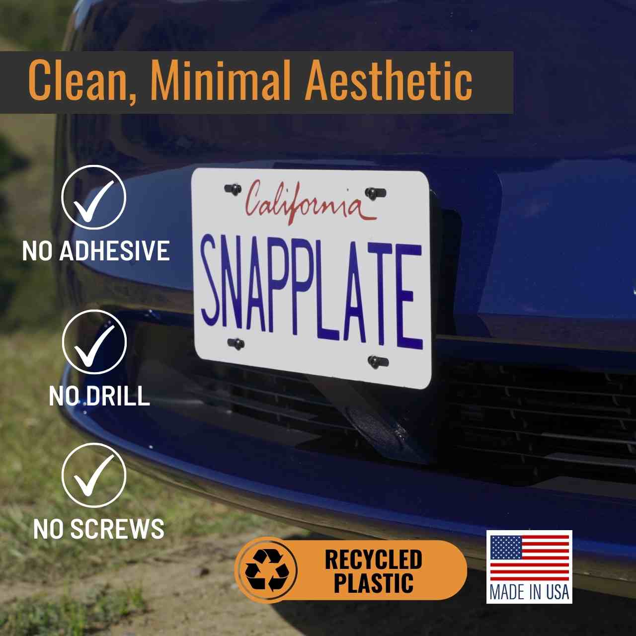 Tesla Model Y SnapPlate Front License Plate Holder