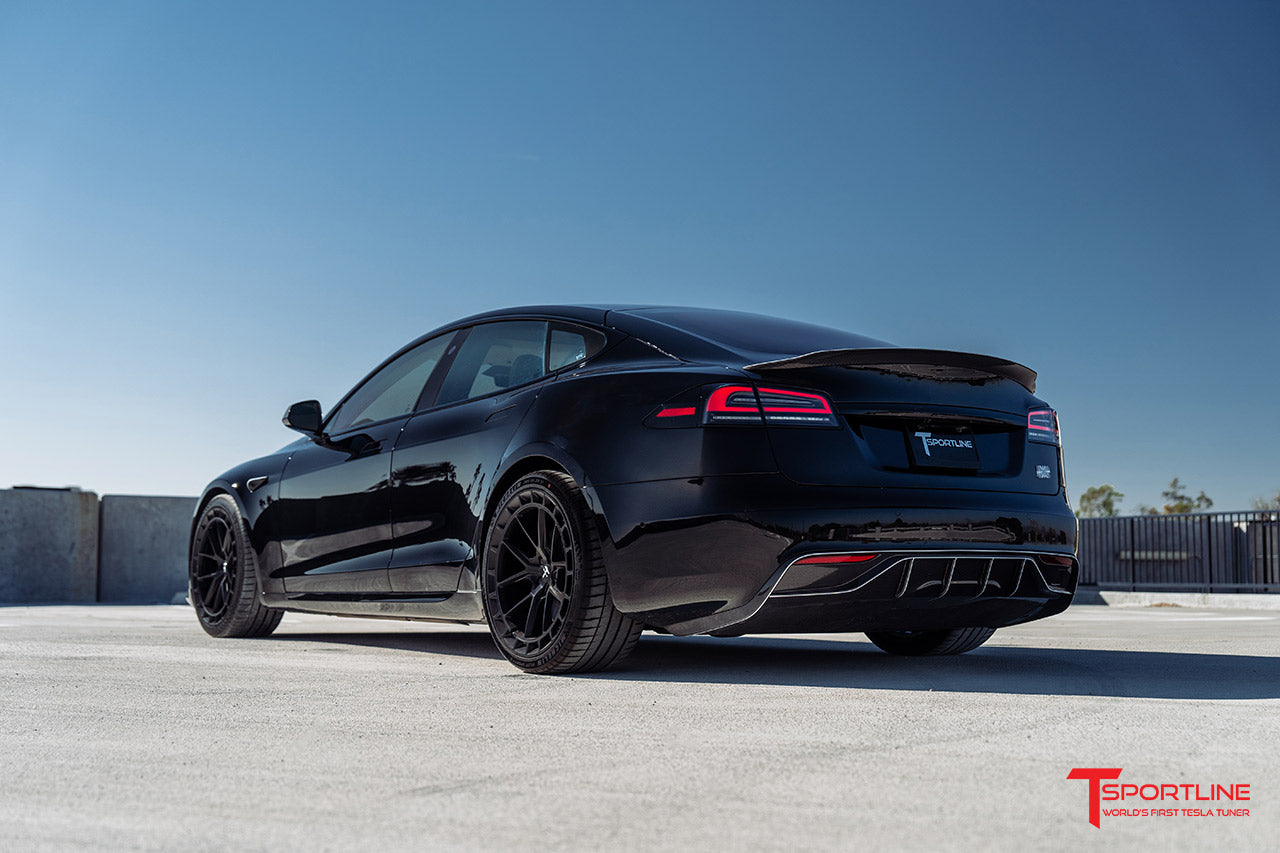 TS115A 21" Tesla Model S Long Range & Plaid Wheel and Tire Package (Set of 4) Overstock Blowout Special!