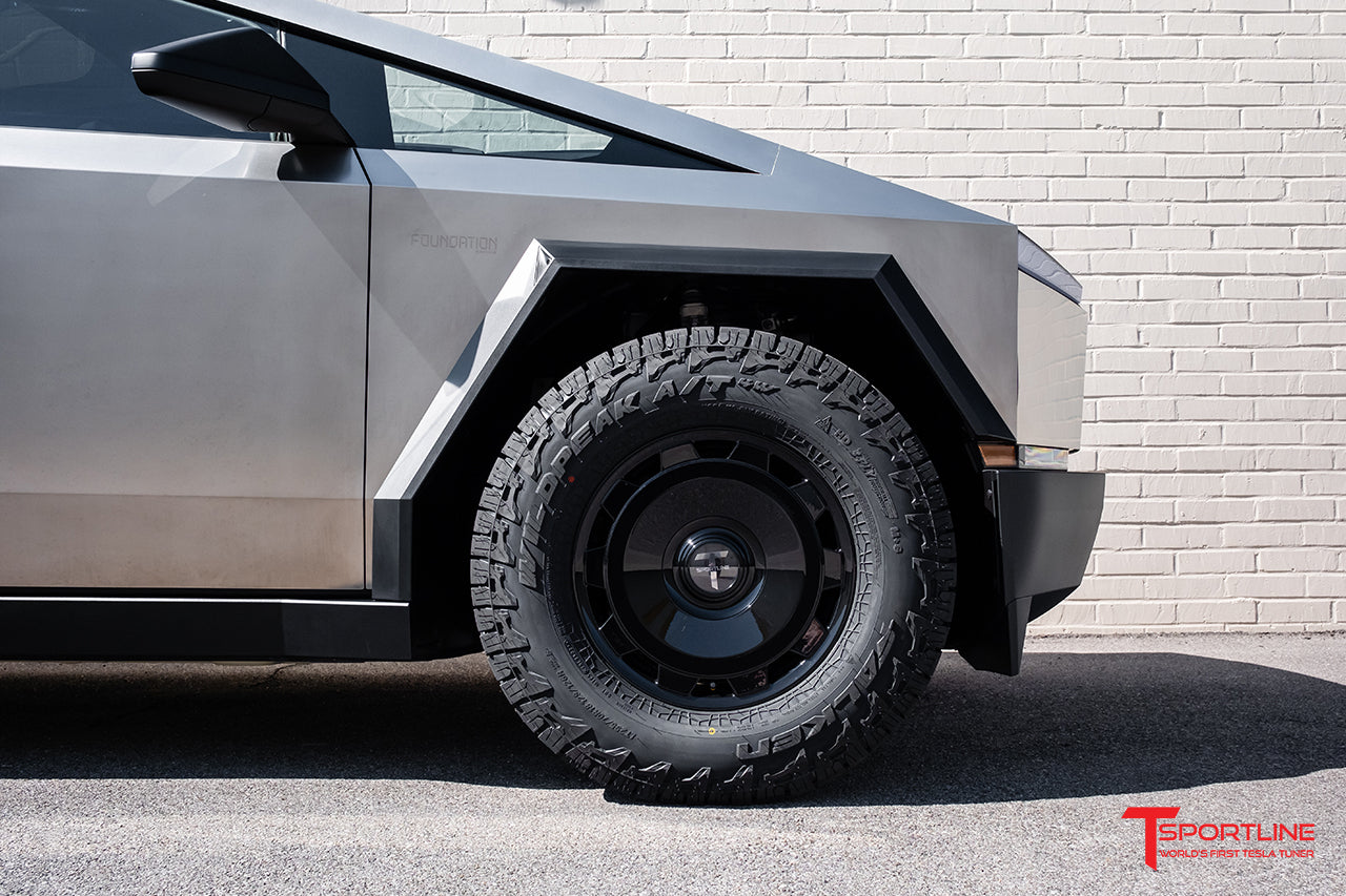 CTM 18" Tesla Cybertruck Fully Forged Monoblock Tesla Wheel and Tire Package (Set of 4)