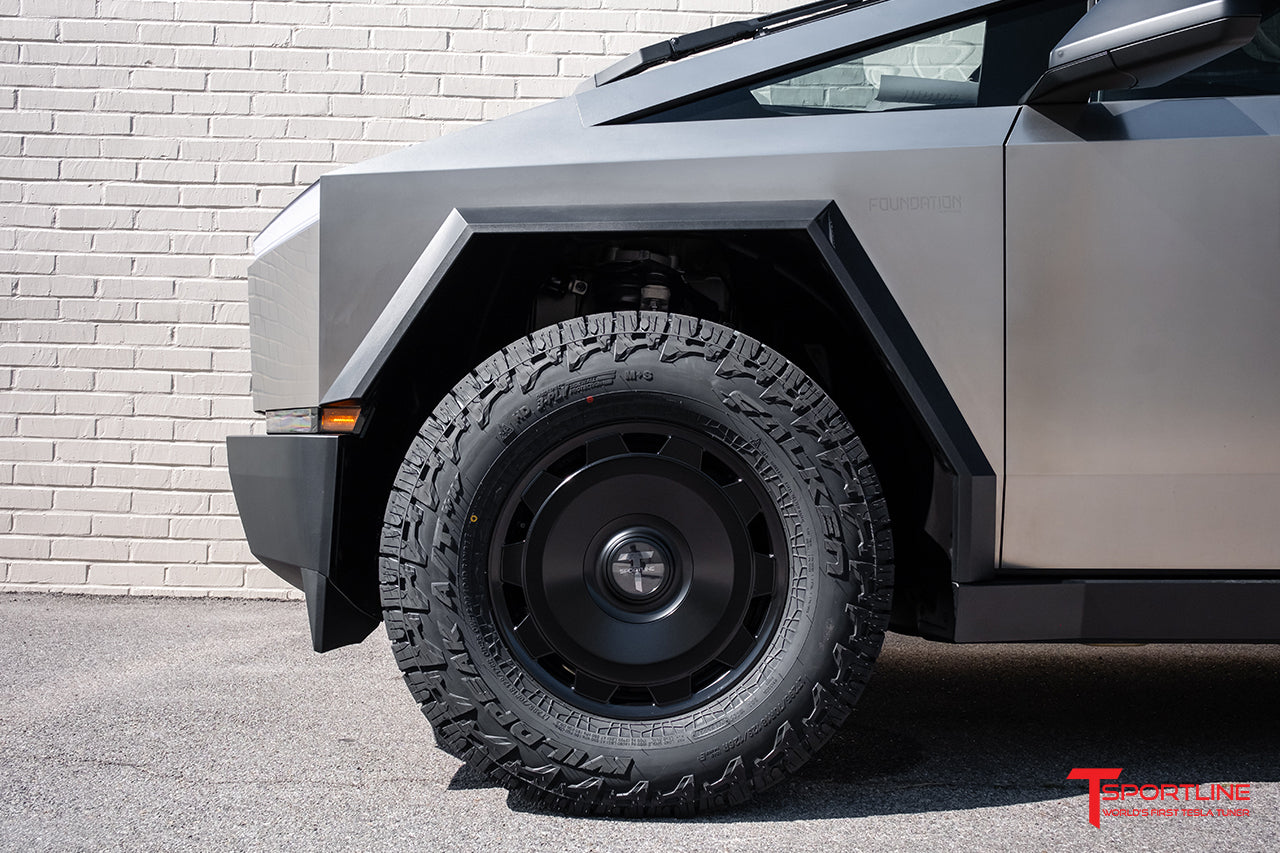 CTM 18" Tesla Cybertruck Fully Forged Monoblock Tesla Wheel and Tire Package (Set of 4)