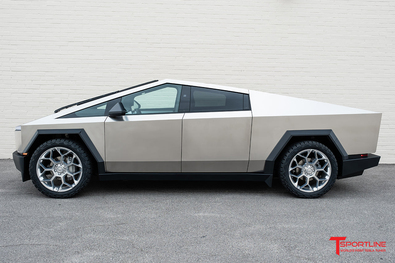 Super Saver! Tesla Cybertruck CT7 24" Fully Forged Lightweight Tesla Wheel and Tire Package (Set of 4)