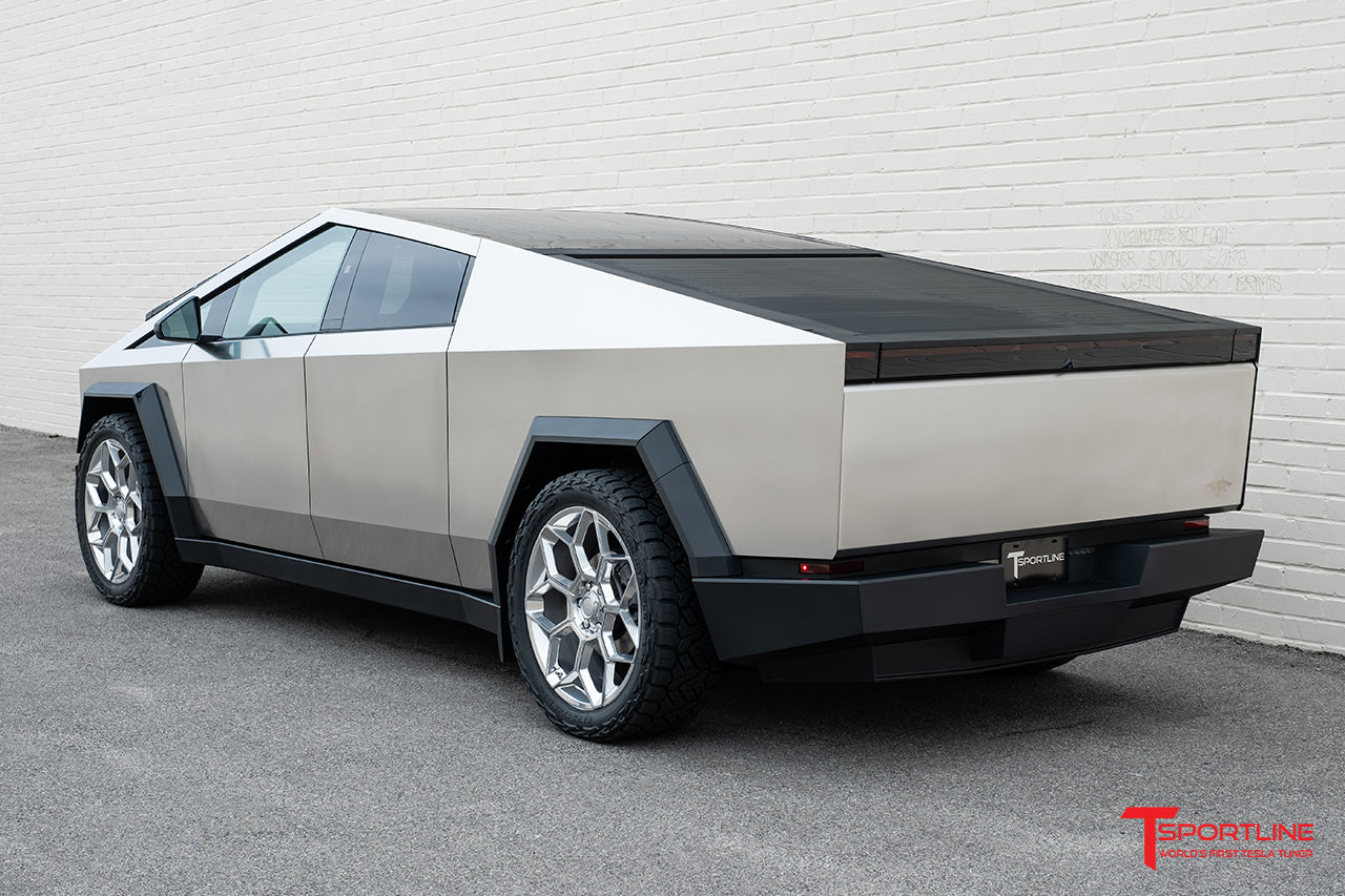 Super Saver! Tesla Cybertruck CT7 24" Fully Forged Lightweight Tesla Wheel and Tire Package (Set of 4)