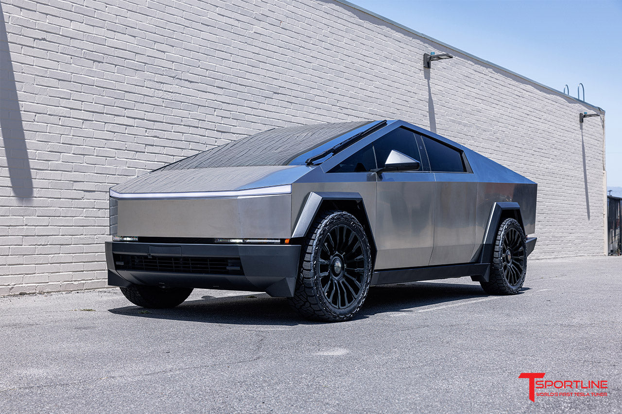 Tesla Cybertruck CT8 24" Fully Forged Monoblock Tesla Wheel and Tire Package (Set of 4) Overstock Blowout Special!