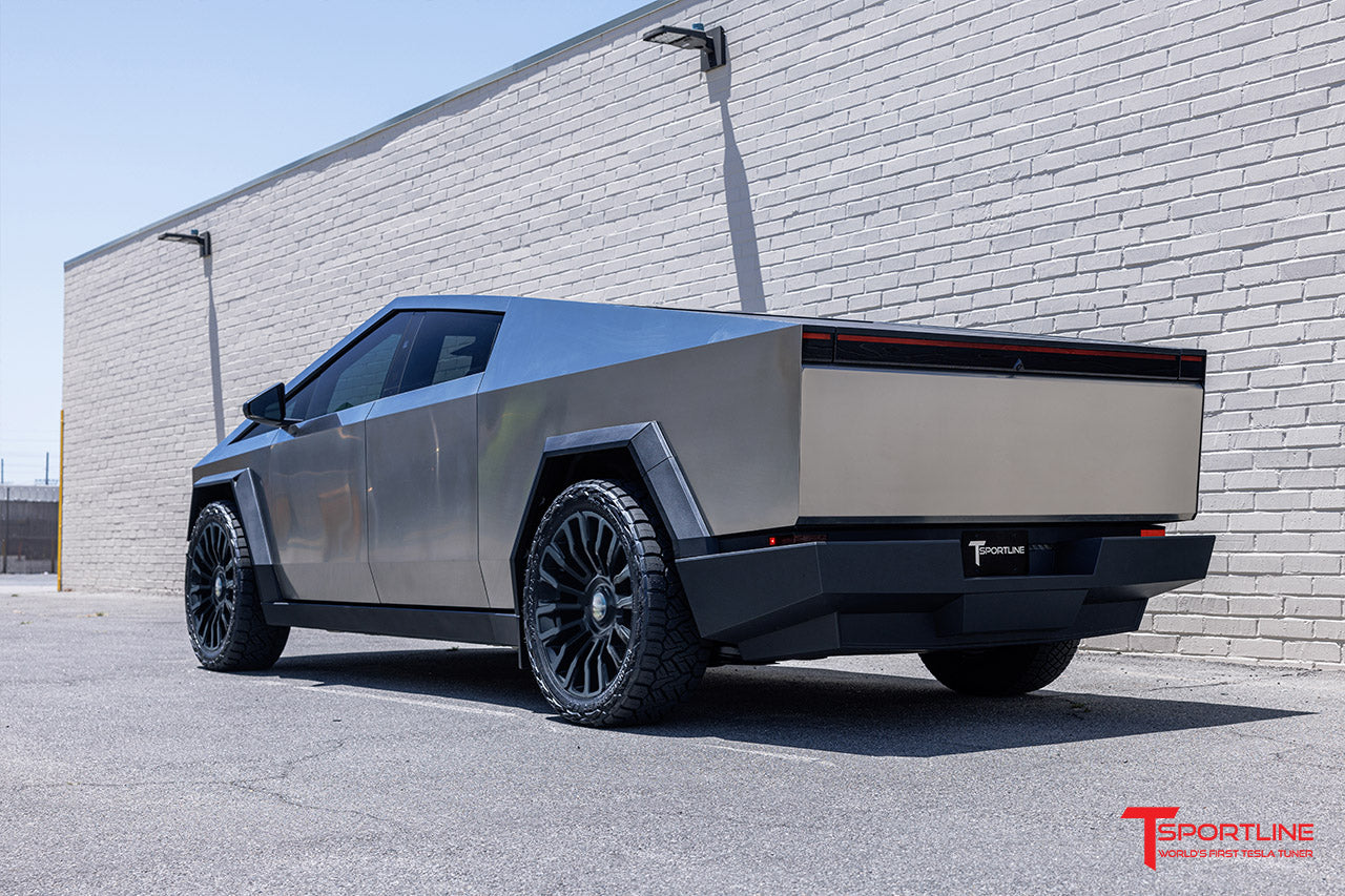 Tesla Cybertruck CT8 24" Fully Forged Monoblock Tesla Wheel and Tire Package (Set of 4) Overstock Blowout Special!