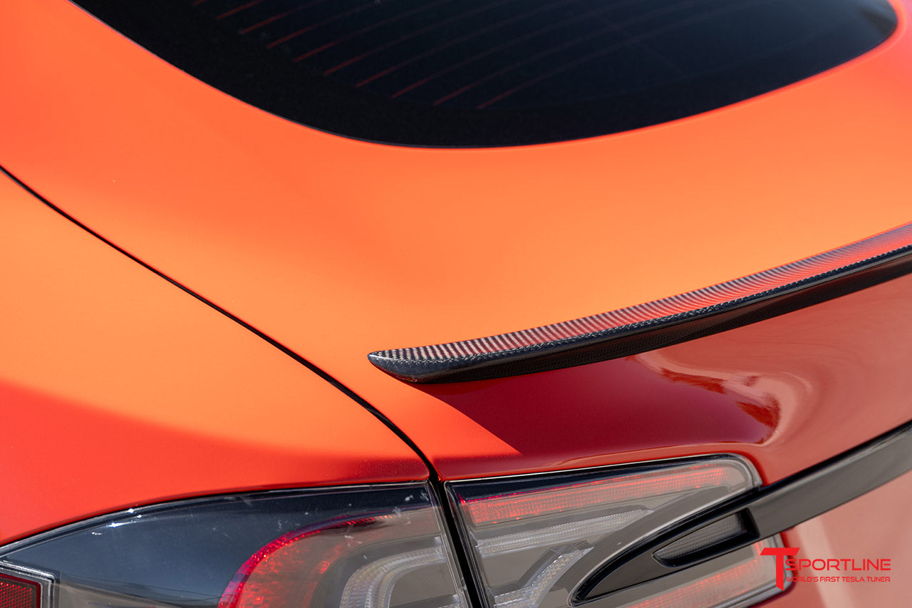 Tesla Model S Carbon Fiber Sport Trunk Decklid Spoiler
