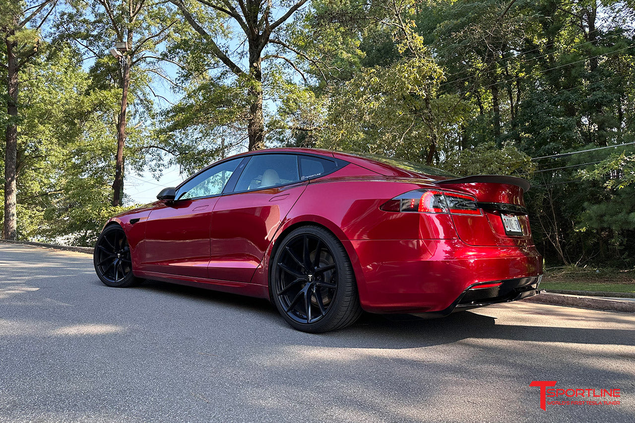 Tesla Model S Carbon Fiber Sport Trunk Decklid Spoiler